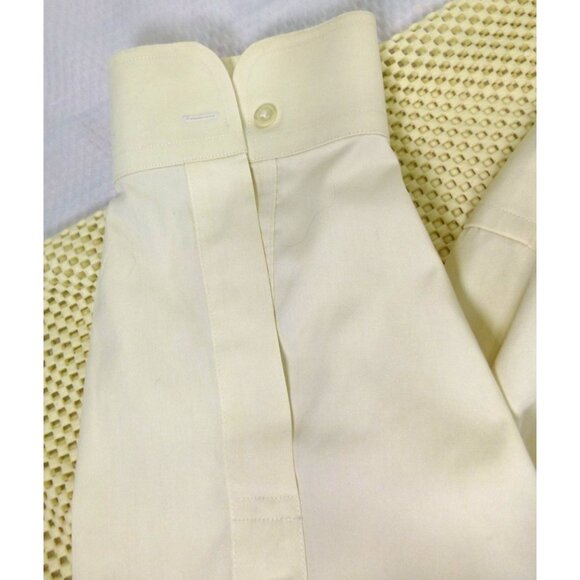 Brooks Brothers Regent Mens Cream Dress Shirt 17-37 Non-Iron Supima Cotton - Picture 8 of 11